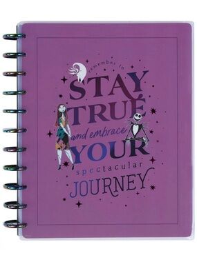Happy Planner Big Snap‑In Covers + Iridescent Discs Nightmare Before Christmas